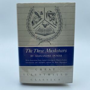 1941 Alexandre Dumas The Three Musketeers Book Great Illustrated Classics VF+